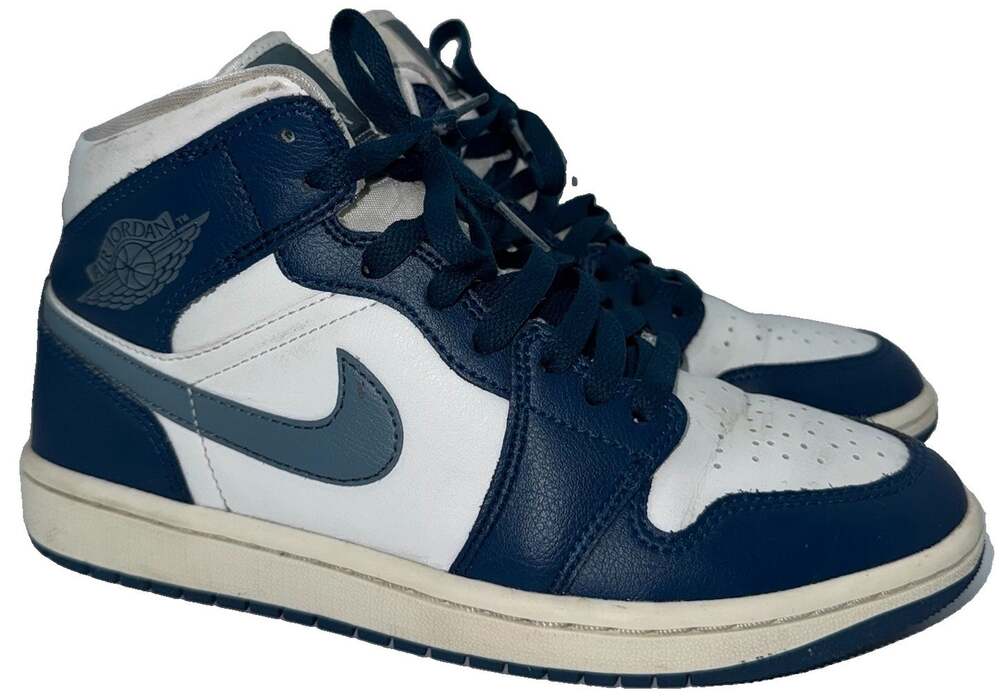 Nike Air Jordan 1 Mid Blue White BQ6472-414 Women’s Size 7.5